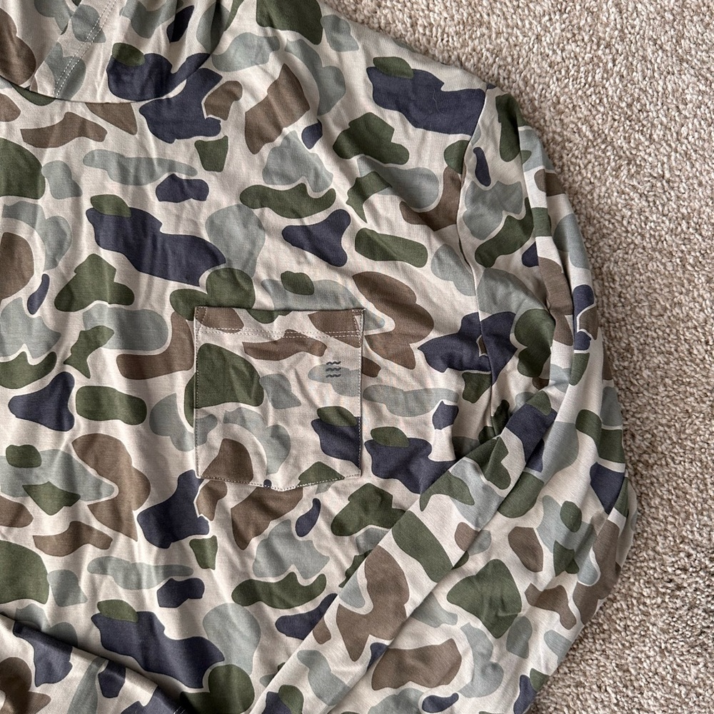 Free Fly Men’s lightweight bamboo hoody - camo pattern